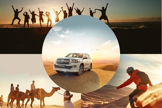 Desert Sunrise, Adventure Dune Bashing, Camel Ride & Sandboarding